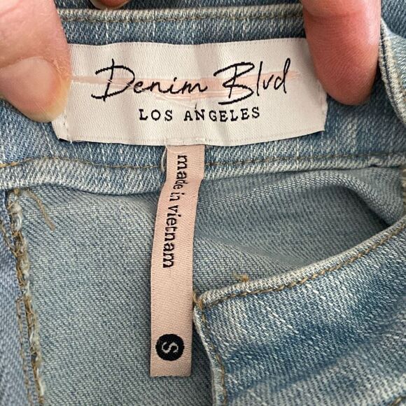 🔥3/$20🔥 Denim Blvd denim cropped vest top size XS - Picture 7 of 9
